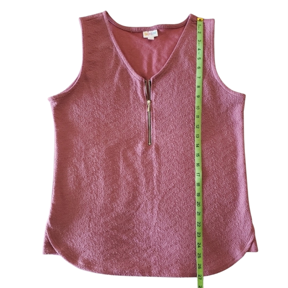 LuLaRoe | Women's Rachael V-neck tank top Size S Mauve